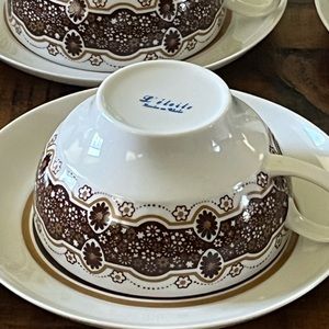 Vintage L étoile Small Coffee/ tea cup & saucer (2)